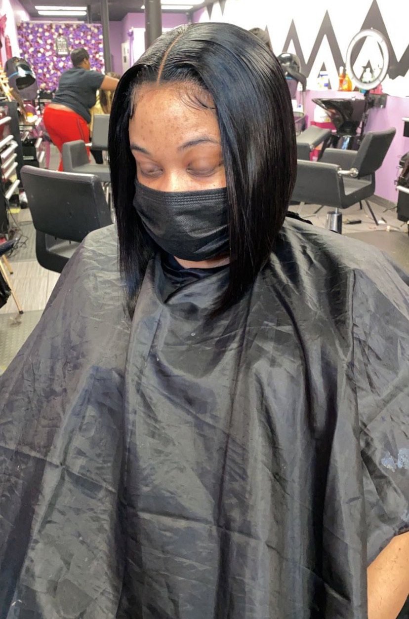 Quick Weave Bob ($95/$150 Hair Included )